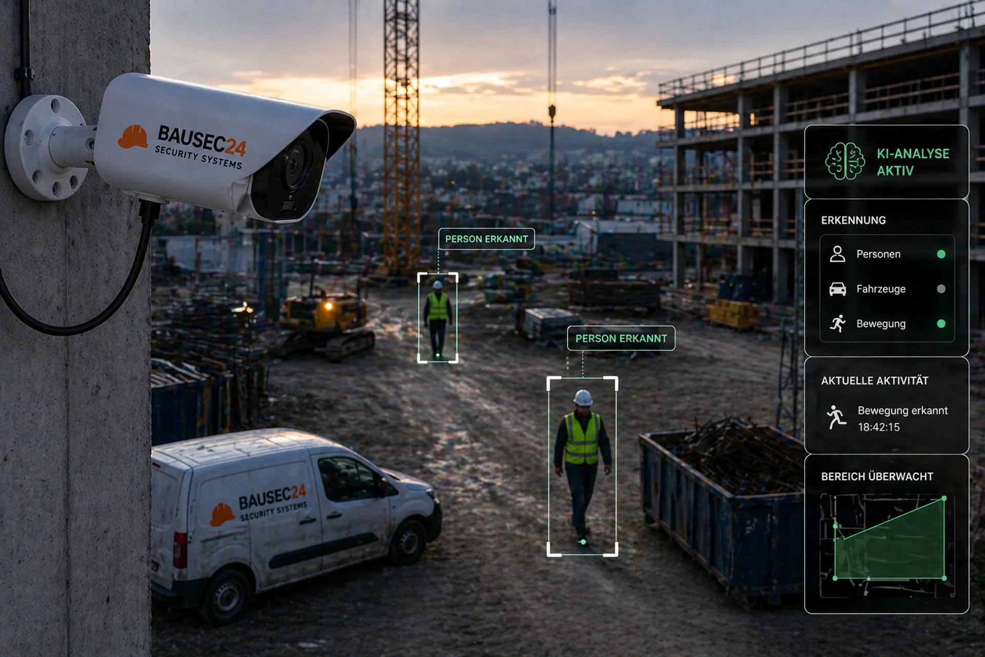 BAUSEC24 Lösung – KI-Alarmsysteme